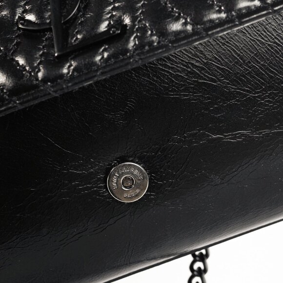 Saint Laurent Kate Medium Black Matelassé Leather Crossbody - Picture 10 of 14